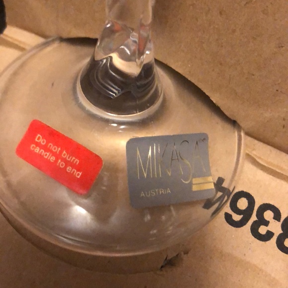 Mikasa crystal candle holders - Picture 3 of 3